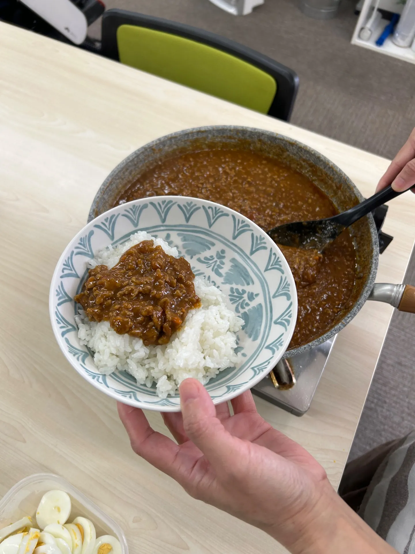 🍛今日のランチは特製キーマカレー✨