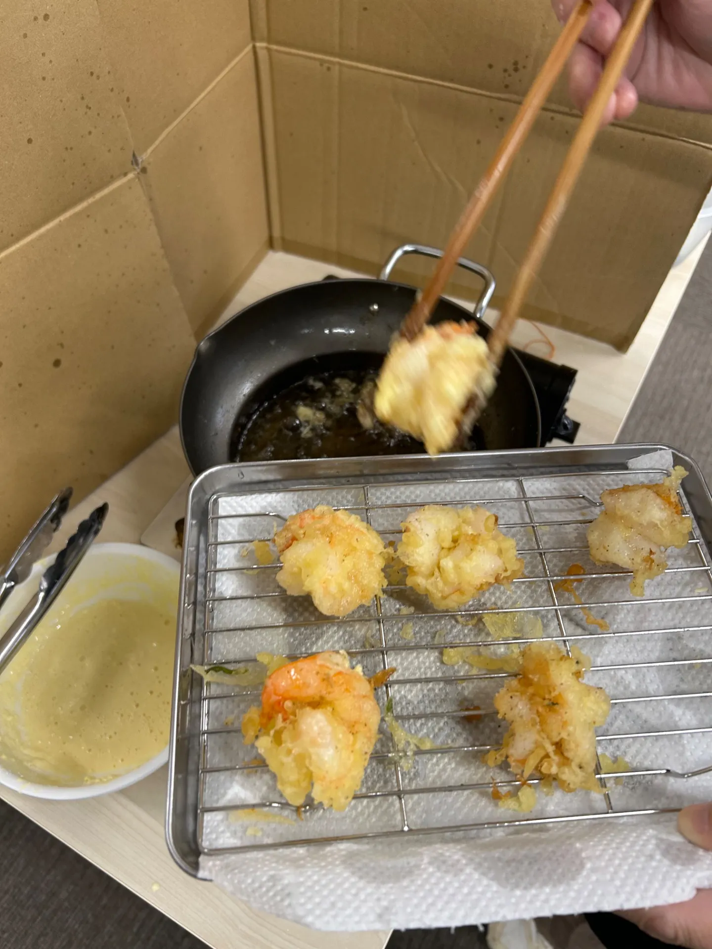 🌿本日のランチ　天ぷら🌿